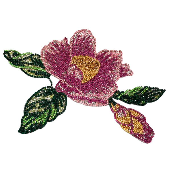 Flor - Pink/Rosa/Verde/Amarelo - AE 2199